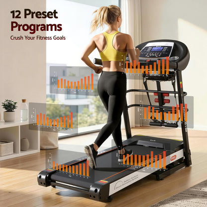 Everfit Treadmill Electric Home Gym Fitness Exercise Machine w/ Massager 450mm-Sports &amp; Fitness > Fitness Accessories-PEROZ Accessories
