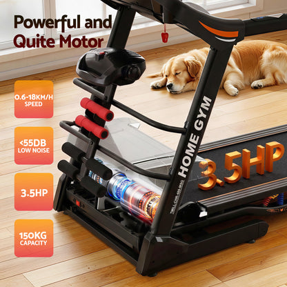 Everfit Treadmill Electric Home Gym Fitness Exercise Machine w/ Massager 480mm-Sports &amp; Fitness > Fitness Accessories-PEROZ Accessories