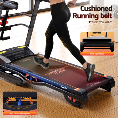 Everfit Treadmill Electric Home Gym Fitness Exercise Machine w/ Massager 480mm-Sports &amp; Fitness > Fitness Accessories-PEROZ Accessories