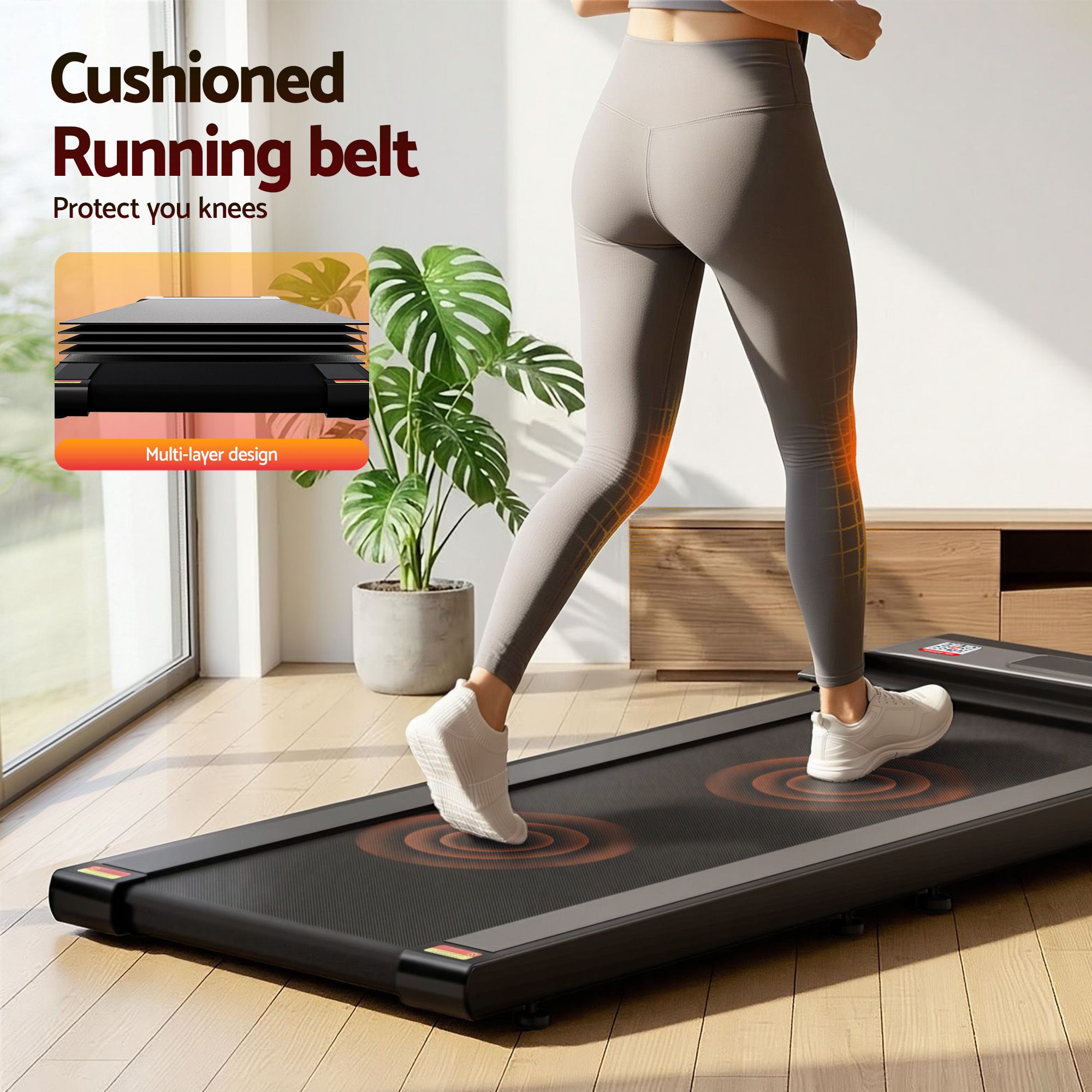Everfit Treadmill Electric Walking Pad Under Desk Home Gym Fitness Foldable Belt-Walking Pad-PEROZ Accessories