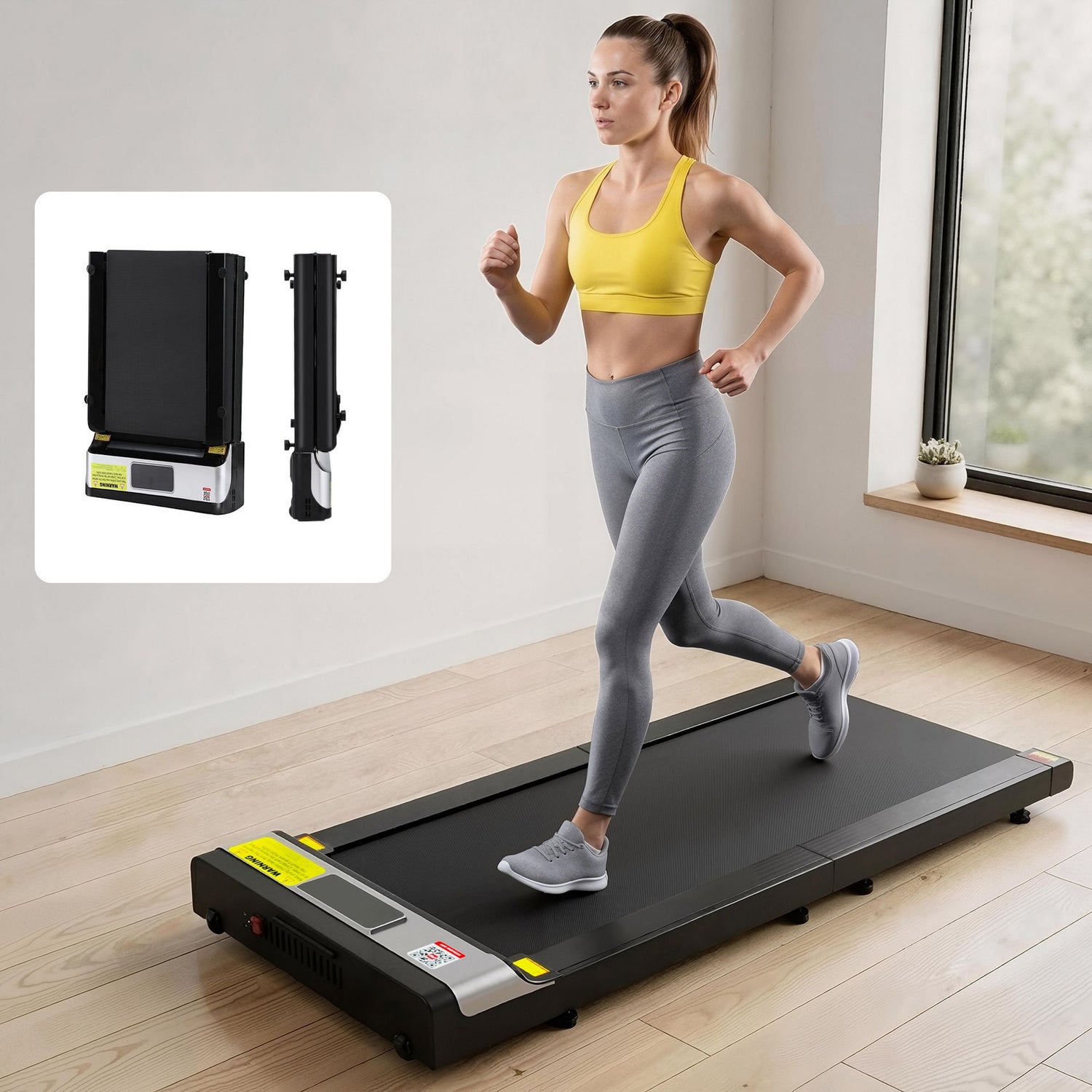 Everfit Treadmill Electric Walking Pad Under Desk Home Gym Fitness Foldable Belt-Walking Pad-PEROZ Accessories