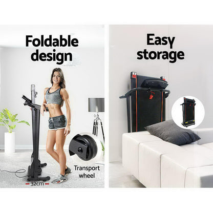 Everfit Treadmill Electric Home Gym Fitness Exercise Machine Foldable 370mm-Sports &amp; Fitness &gt; Fitness Accessories-PEROZ Accessories