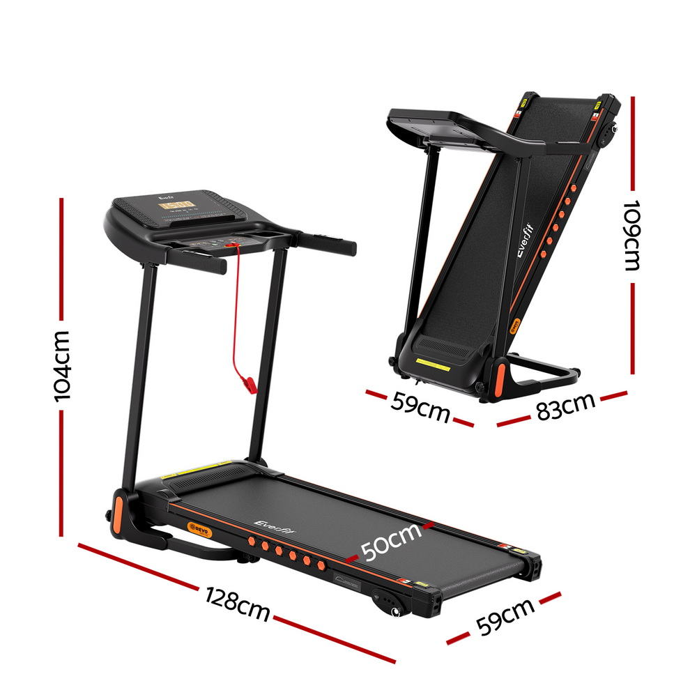Everfit Treadmill Electric Home Gym Fitness Exercise Equipment Incline 390mm-Sports &amp; Fitness &gt; Exercise, Gym &amp; Fitness &gt; Treadmills-PEROZ Accessories