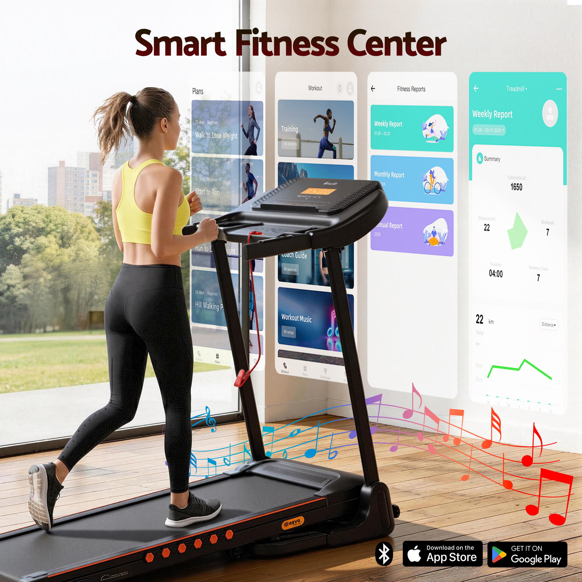 Everfit Treadmill Electric Home Gym Fitness Exercise Equipment Incline 390mm-Sports &amp; Fitness > Exercise, Gym &amp; Fitness > Treadmills-PEROZ Accessories