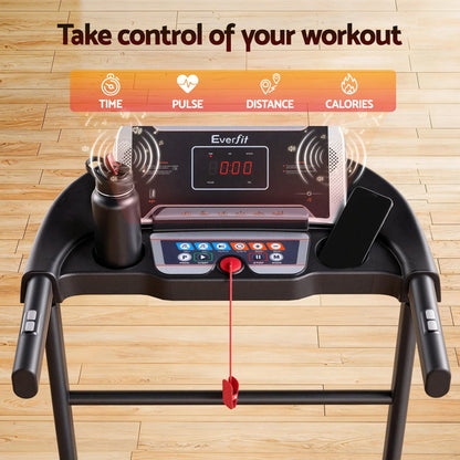 Everfit Treadmill Electric Home Gym Fitness Exercise Machine Incline 400mm-Sports &amp; Fitness > Fitness Accessories-PEROZ Accessories