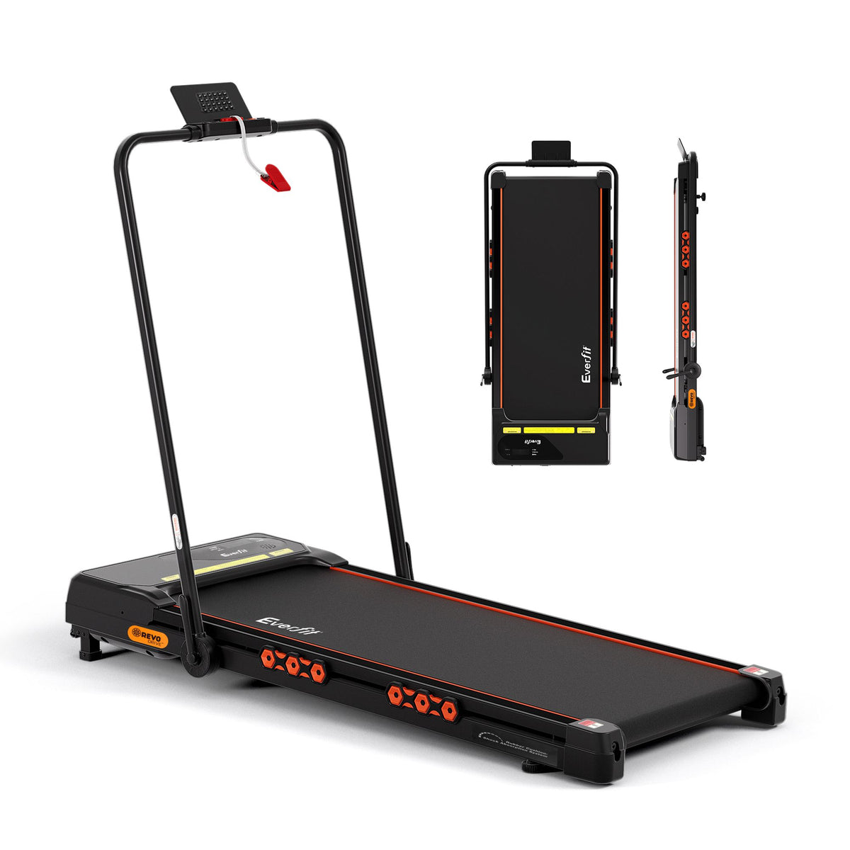 Everfit 3 in 1 Treadmill Electric Walking Pad Auto Incline Foldable for Home Gym Black-Sports &amp; Fitness > Exercise, Gym &amp; Fitness > Treadmills-PEROZ Accessories