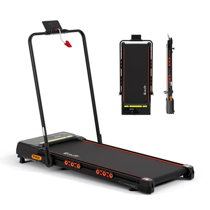 Everfit 3 in 1 Treadmill Electric Walking Pad Auto Incline Foldable for Home Gym Black-Sports &amp; Fitness > Exercise, Gym &amp; Fitness > Treadmills-PEROZ Accessories