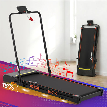 Everfit 3 in 1 Treadmill Electric Walking Pad Auto Incline Foldable for Home Gym Black-Sports &amp; Fitness > Exercise, Gym &amp; Fitness > Treadmills-PEROZ Accessories