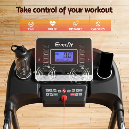 Everfit Treadmill Electric Home Gym Fitness Exercise Machine Hydraulic 420mm-Sports &amp; Fitness > Fitness Accessories-PEROZ Accessories