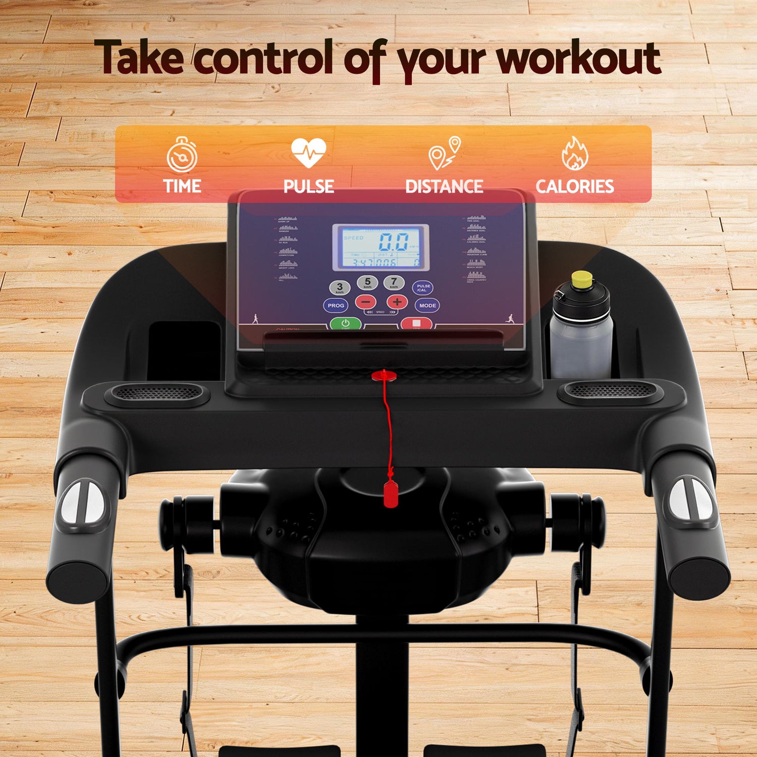 Everfit Treadmill Electric Home Gym Fitness Exercise Machine w/ Massager 400mm-Sports &amp; Fitness > Exercise, Gym &amp; Fitness > Exercise Bikes-PEROZ Accessories