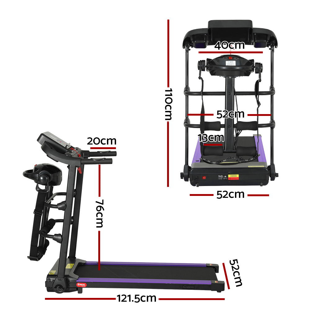Everfit Treadmill Electric Home Gym Fitness Exercise Machine w/ Massager 400mm-Sports &amp; Fitness &gt; Exercise, Gym &amp; Fitness &gt; Exercise Bikes-PEROZ Accessories