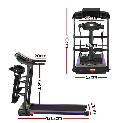 Everfit Treadmill Electric Home Gym Fitness Exercise Machine w/ Massager 400mm-Sports &amp; Fitness &gt; Exercise, Gym &amp; Fitness &gt; Exercise Bikes-PEROZ Accessories