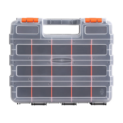 Giantz Double Sided Tool Box Organizer with 34 Compartment Small Parts Storage-Tools > Tools Storage > Tool Boxes-PEROZ Accessories