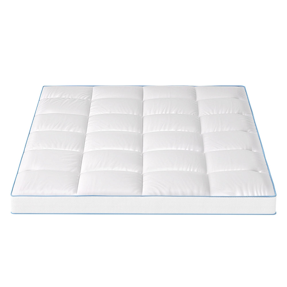 Giselle Bedding Mattress Topper Pillowtop Bamboo 10cm Double-Furniture &gt; Mattresses &gt; Mattress Toppers-PEROZ Accessories