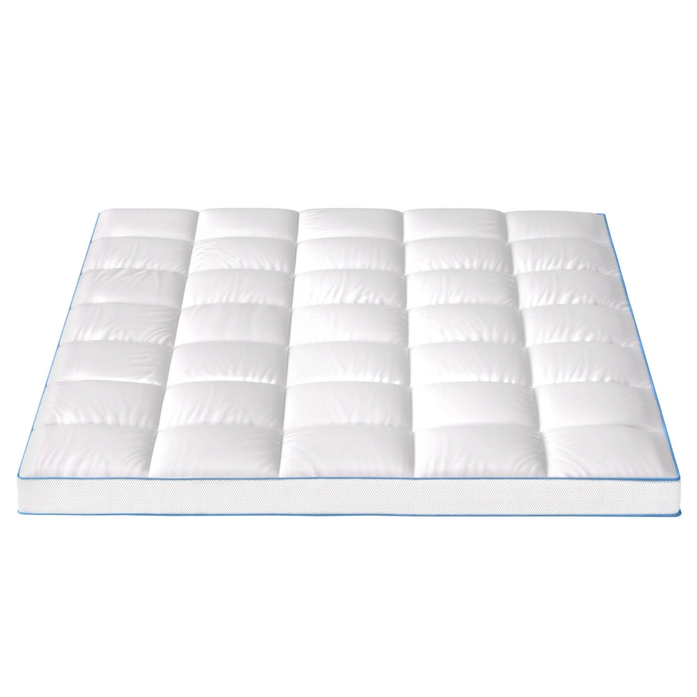 Giselle Bedding Mattress Topper Pillowtop Bamboo 10cm Queen-Furniture &gt; Mattresses &gt; Mattress Toppers-PEROZ Accessories