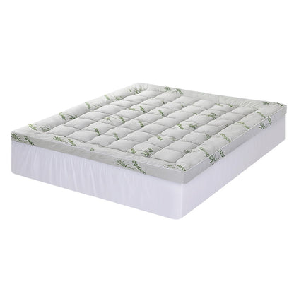 Giselle Mattress Topper 11cm Pillowtop toppers Bamboo King-Furniture > Mattresses > Mattress Toppers-PEROZ Accessories
