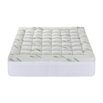 Giselle Mattress Topper 11cm Pillowtop toppers Bamboo King-Furniture > Mattresses > Mattress Toppers-PEROZ Accessories