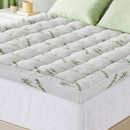 Giselle Mattress Topper 11cm Pillowtop toppers Bamboo King-Furniture > Mattresses > Mattress Toppers-PEROZ Accessories
