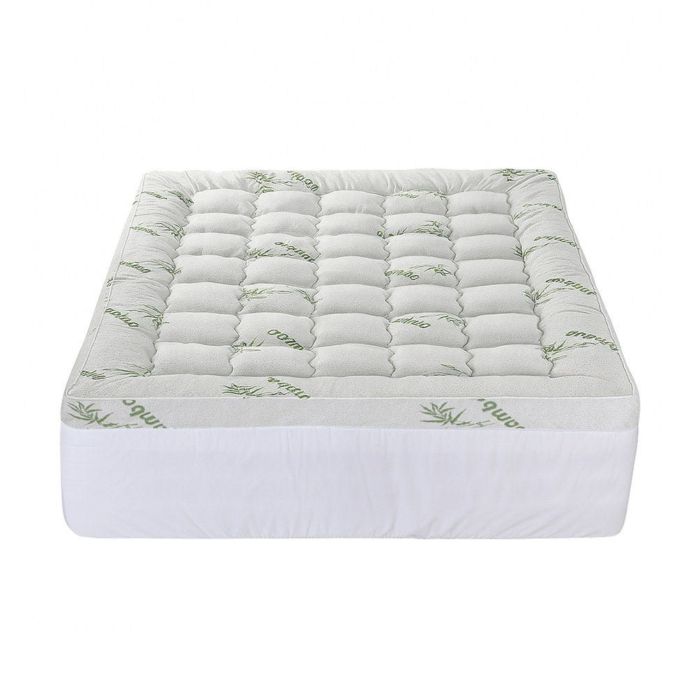 Giselle Mattress Topper 11cm Pillowtop toppers Bamboo Queen-Furniture > Mattresses > Mattress Toppers-PEROZ Accessories