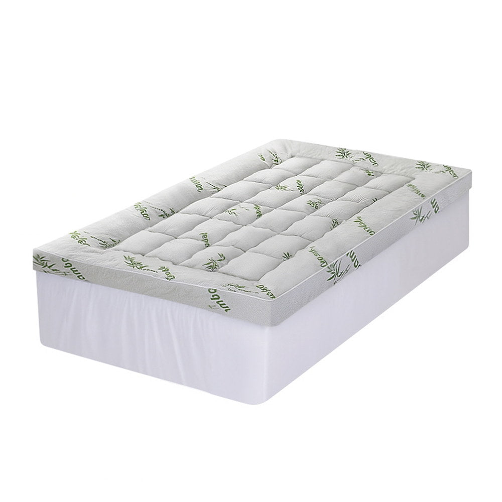 Giselle Mattress Topper 11cm Pillowtop toppers Bamboo Single-Furniture > Mattresses > Mattress Toppers-PEROZ Accessories