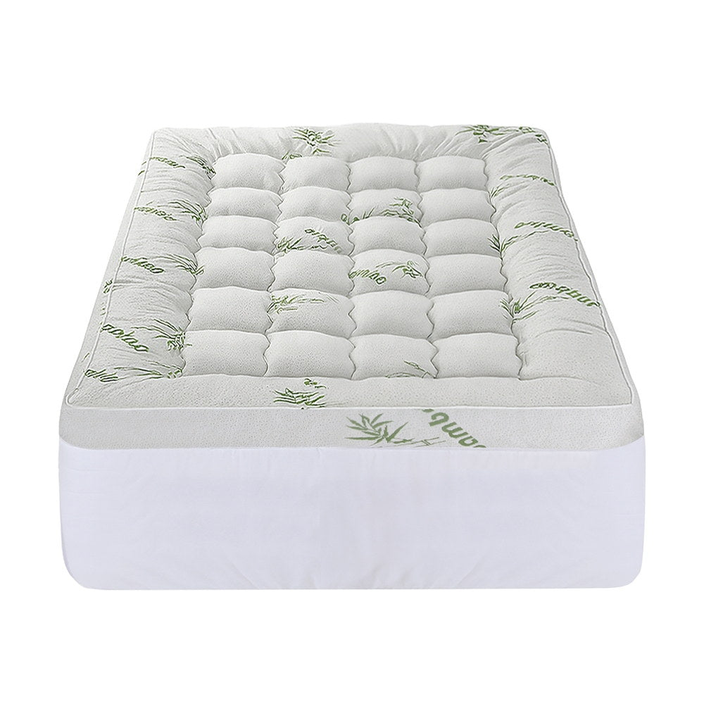 Giselle Mattress Topper 11cm Pillowtop toppers Bamboo Single-Furniture > Mattresses > Mattress Toppers-PEROZ Accessories