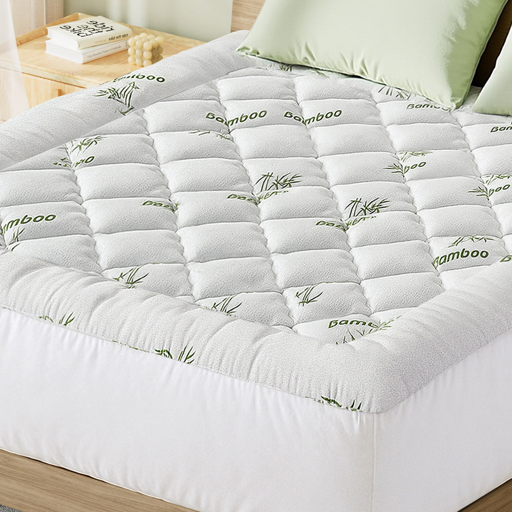 Giselle Mattress Topper 5cm Pillowtop toppers Bamboo King-Furniture > Mattresses > Mattress Toppers-PEROZ Accessories