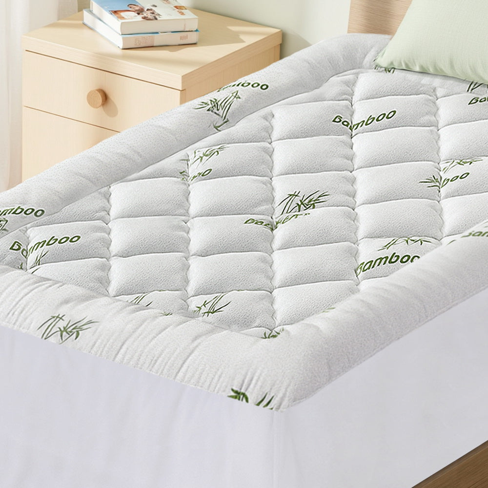 Giselle Mattress Topper 5cm Pillowtop toppers Bamboo King Single-Furniture &gt; Mattresses &gt; Mattress Toppers-PEROZ Accessories