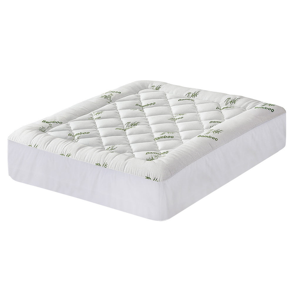 Giselle Mattress Topper 5cm Pillowtop toppers Bamboo Queen-Furniture > Mattresses > Mattress Toppers-PEROZ Accessories