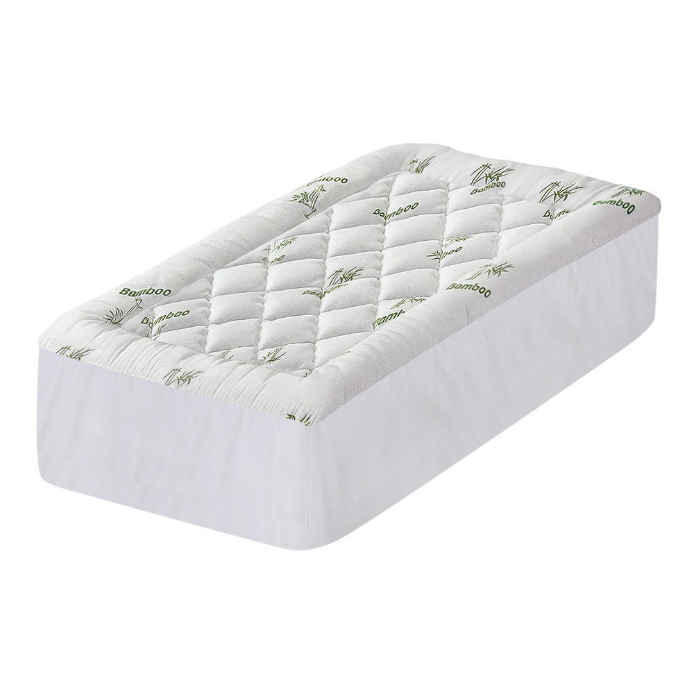 Giselle Mattress Topper 5cm Pillowtop toppers Bamboo Single-Furniture > Mattresses > Mattress Toppers-PEROZ Accessories