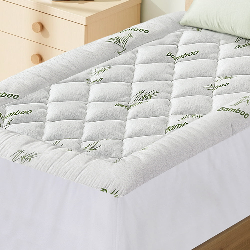 Giselle Mattress Topper 5cm Pillowtop toppers Bamboo Single-Furniture > Mattresses > Mattress Toppers-PEROZ Accessories