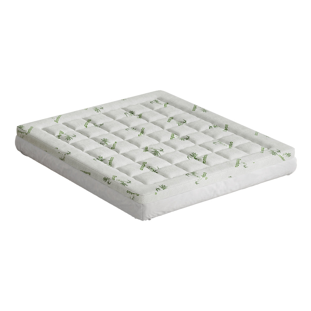 Giselle Bedding Mattress Topper Pillowtop Bamboo 7.5cm King-Furniture &gt; Mattresses &gt; Mattress Toppers-PEROZ Accessories