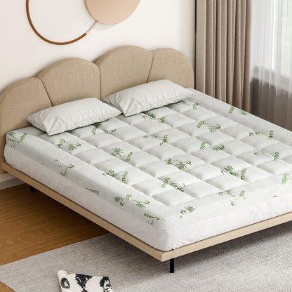 Giselle Bedding Mattress Topper Pillowtop Bamboo 7.5cm King-Furniture &gt; Mattresses &gt; Mattress Toppers-PEROZ Accessories