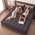 Giselle Bedding Bamboo Charcoal Filling Pillowtop Topper 1000GSM 5cm Thick Pillowtop Pad for Back Pain Relief Washable with 45cm Deep Pocket King-Mattress Toppers-PEROZ Accessories