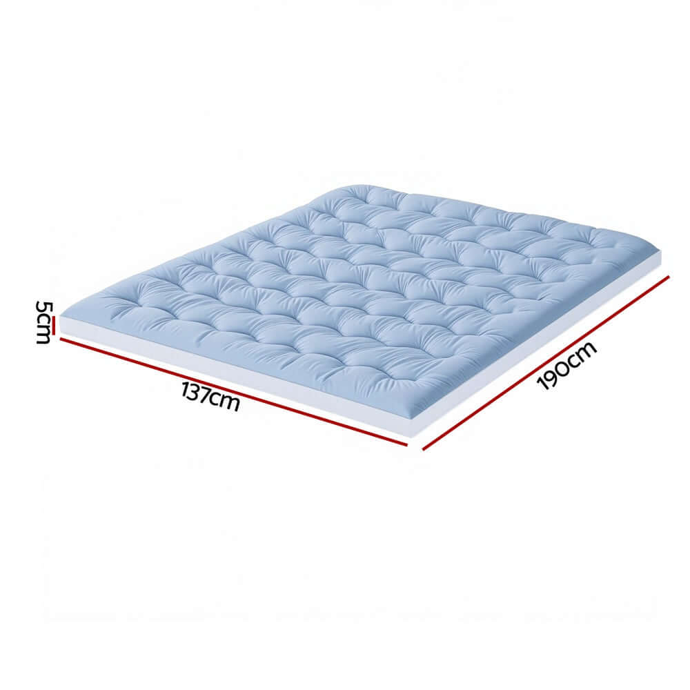 Giselle 5cm Mattress Topper Pillowtop toppers Double-Sided Double-Furniture &gt; Mattresses &gt; Mattress Toppers-PEROZ Accessories