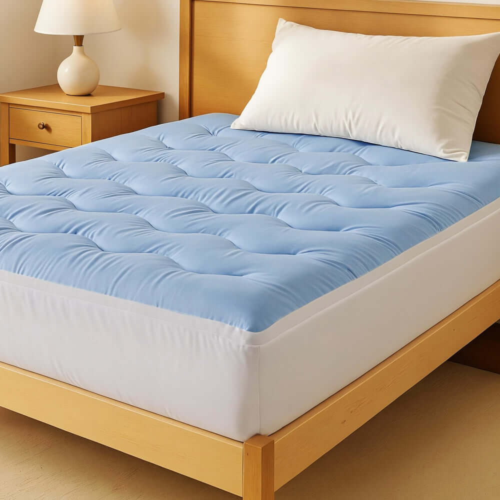 Giselle 5cm Mattress Topper Pillowtop toppers Double-Sided King Single-Furniture &gt; Mattresses &gt; Mattress Toppers-PEROZ Accessories