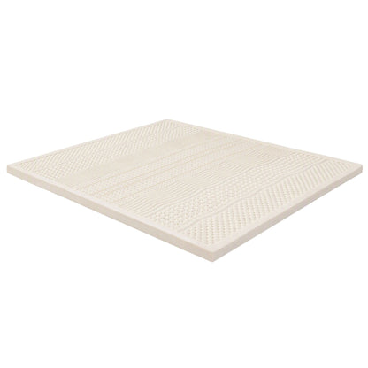 Giselle Bedding Double Latex Mattress Topper 7-Zone Natural Latex Core Breathable 5cm