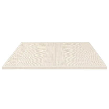 Giselle Bedding Queen Latex Mattress Topper 7-Zone Natural Latex Core Breathable 5cm