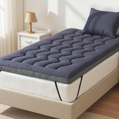 Giselle 5cm Mattress Topper Pillowtop toppers Bamboo Charcoal King Single-Furniture &gt; Mattresses &gt; Mattress Toppers-PEROZ Accessories