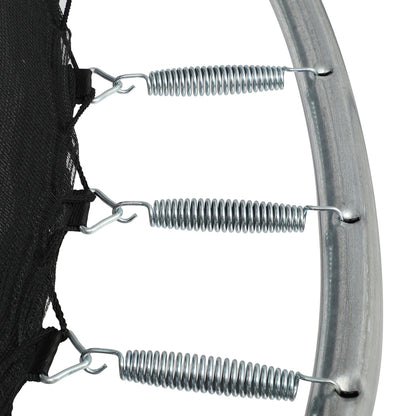 Mazam 10FT Kids Trampline Safety Net Basketball Set Ladder Round-Trampoline-PEROZ Accessories