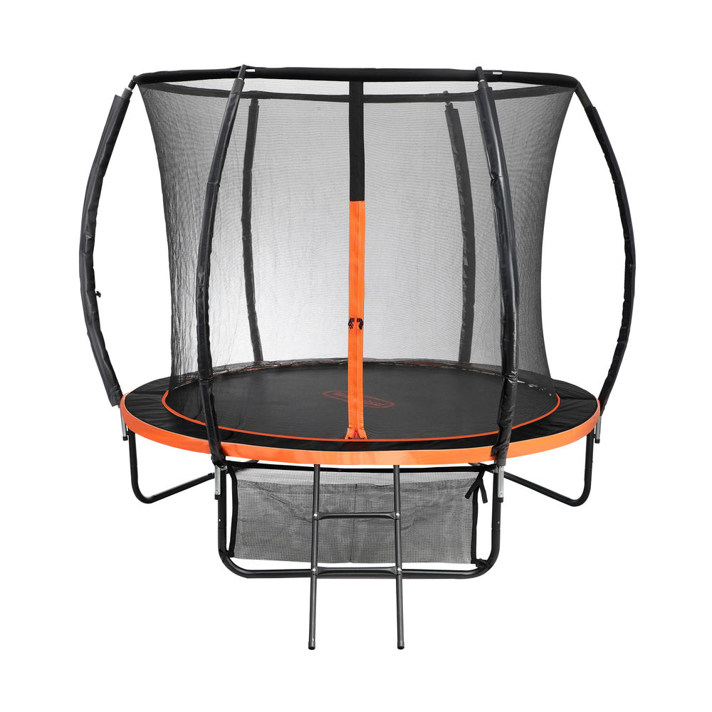 Mazam 8FT Kids Trampoline Round Encosure Safety Net with Ladder-Trampoline-PEROZ Accessories