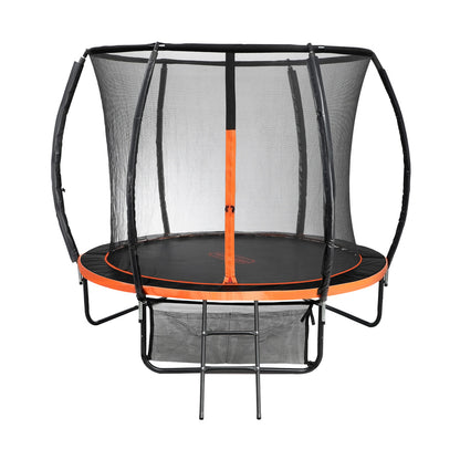 Mazam 8FT Kids Trampoline Round Encosure Safety Net with Ladder-Trampoline-PEROZ Accessories