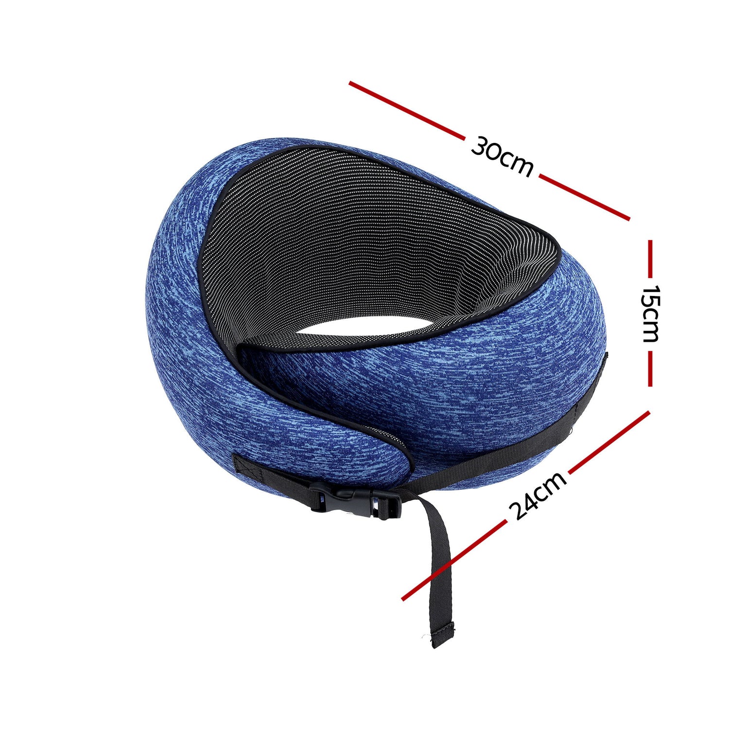 Wanderlite Travel Pillows for Airplanes Ergonomic Memory Foam Neck Pillow, Breathable &amp; Washable Cover, Travel Bag Included, Airplane Pillow for Airplane, Car, Office and Home, Blue-Home &amp; Garden > Bedding > Pillows-PEROZ Accessories