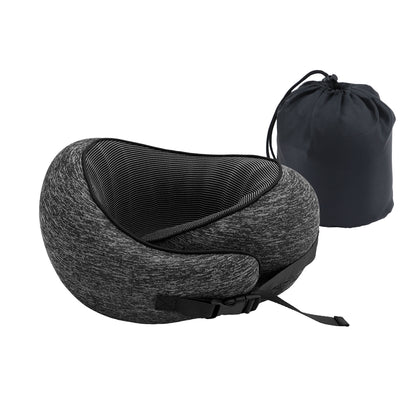 Wanderlite Travel Pillows for Airplanes Ergonomic Memory Foam Neck Pillow, Breathable &amp; Washable Cover, Travel Bag Included, Airplane Pillow for Airplane, Car, Office and Home, Dark Grey-Home &amp; Garden > Bedding > Pillows-PEROZ Accessories