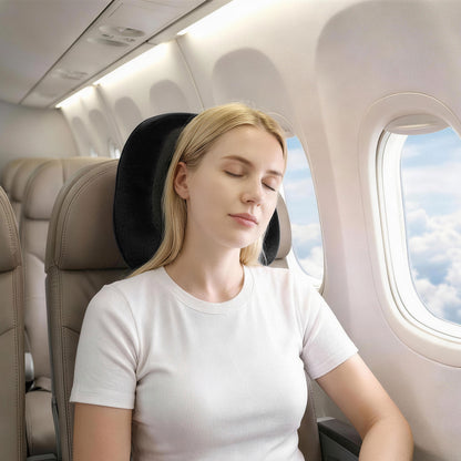 Wanderlite Travel Pillow for Airplanes Memory Foam Neck Pillows for Traveling, Soft &amp; Washable Cover with Storage Bag, Portable Plane Accessories for Airplanes Offices Cars, Black-Home &amp; Garden > Bedding > Pillows-PEROZ Accessories
