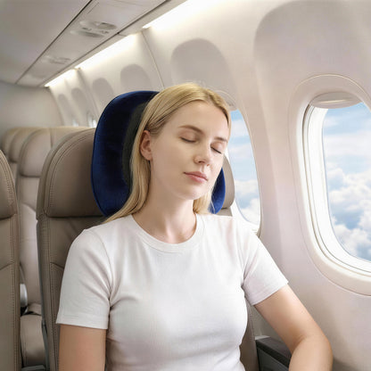 Wanderlite Travel Pillow for Airplanes Memory Foam Neck Pillows for Traveling, Soft &amp; Washable Cover with Storage Bag, Portable Plane Accessories for Airplanes Offices Cars, Blue-Home &amp; Garden > Bedding > Pillows-PEROZ Accessories