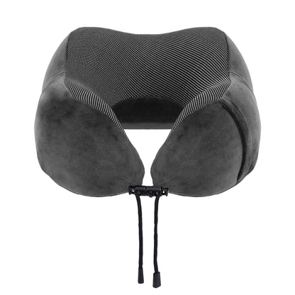 Wanderlite Travel Pillow for Airplanes Memory Foam Neck Pillows for Traveling, Soft &amp; Washable Cover with Storage Bag, Portable Plane Accessories for Airplanes Offices Cars, Grey-Home &amp; Garden > Bedding > Pillows-PEROZ Accessories