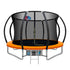 Everfit 10FT Trampoline for Kids w/ Ladder Enclosure Safety Net Rebounder Orange-Sports & Fitness > Trampolines-PEROZ Accessories