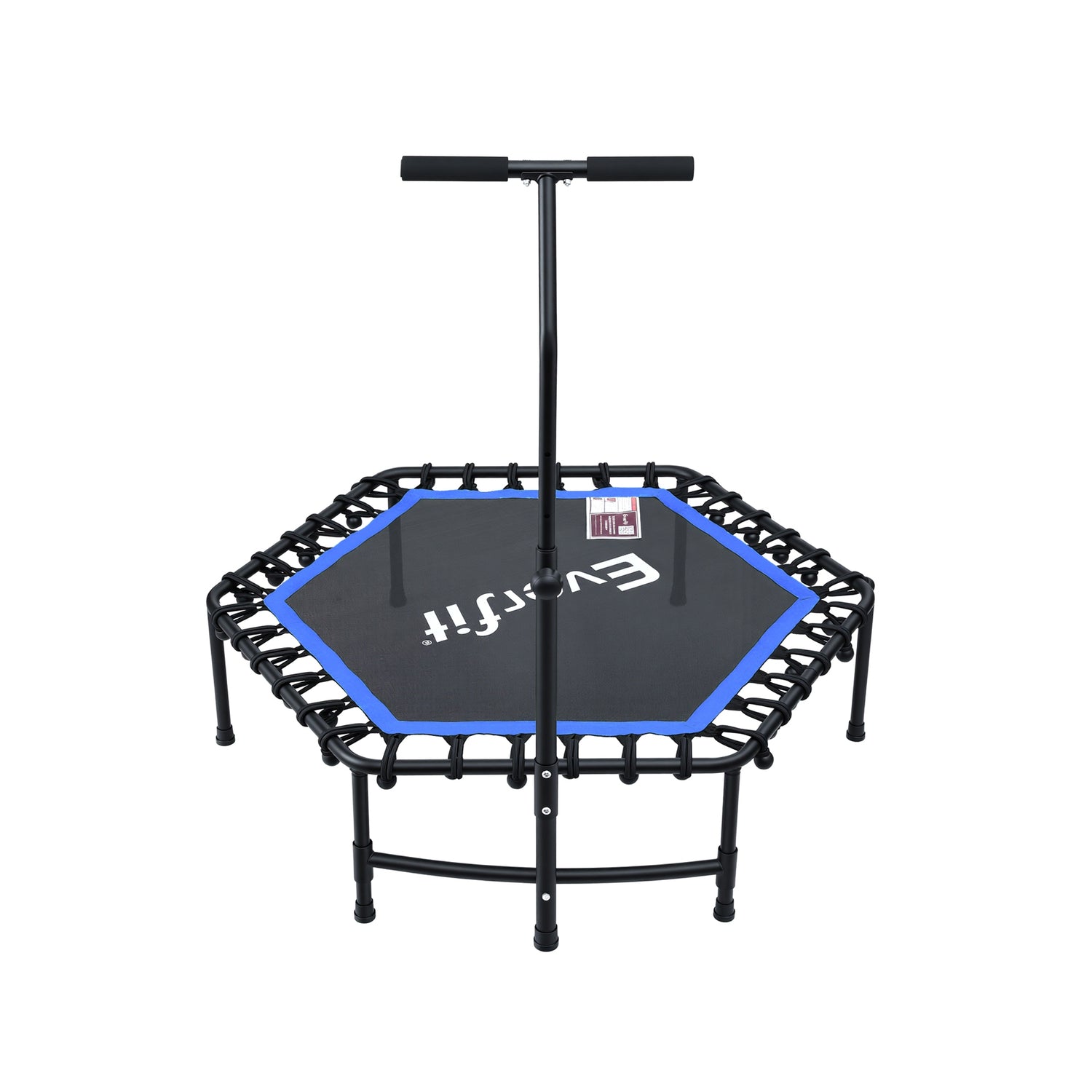 Everfit 48inch Hexagon Fitness Trampoline Rebounder Adjustable Handrail Blue-Sports &amp; Fitness > Trampolines > Trampolines &amp; Accessories-PEROZ Accessories
