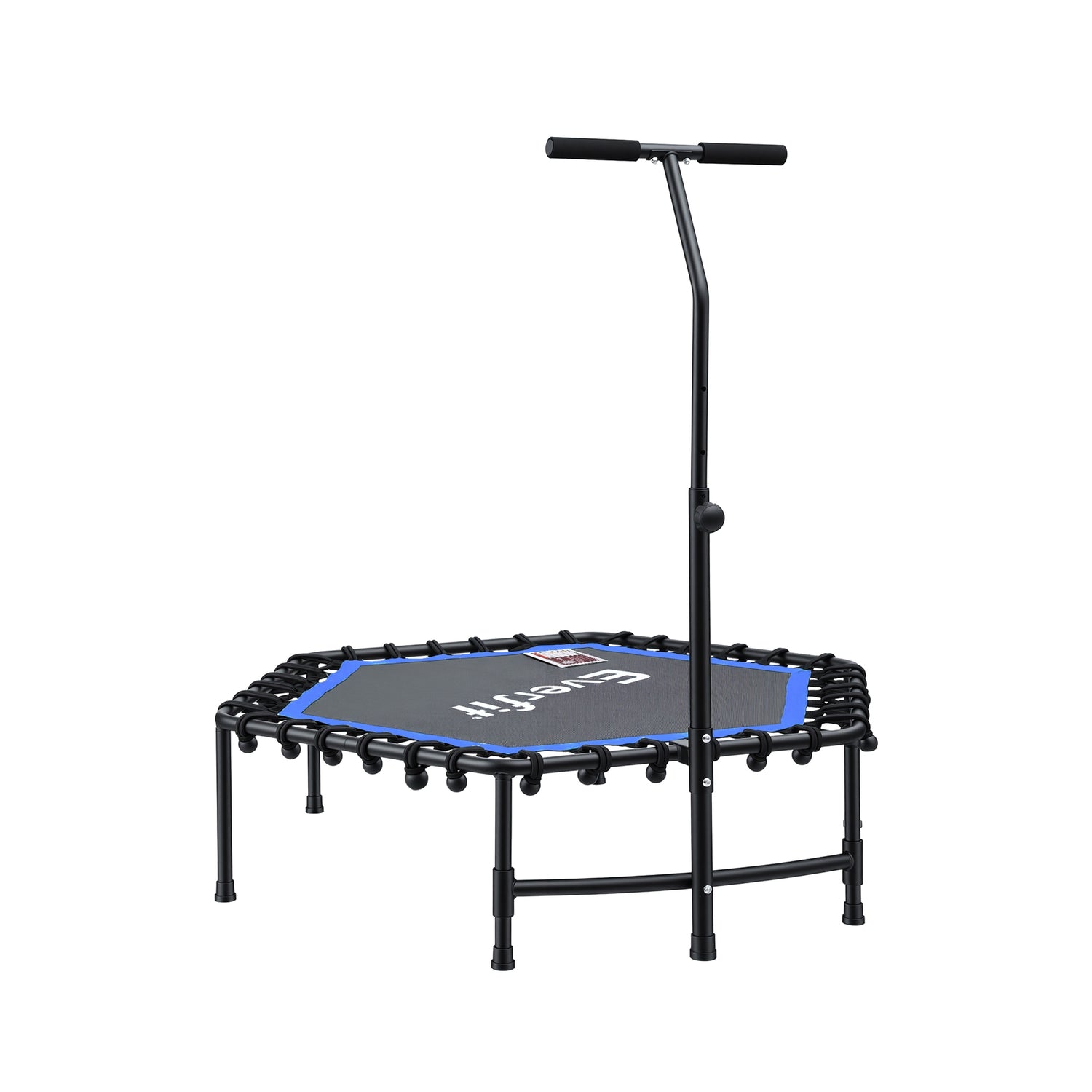 Everfit 48inch Hexagon Fitness Trampoline Rebounder Adjustable Handrail Blue-Sports &amp; Fitness > Trampolines > Trampolines &amp; Accessories-PEROZ Accessories