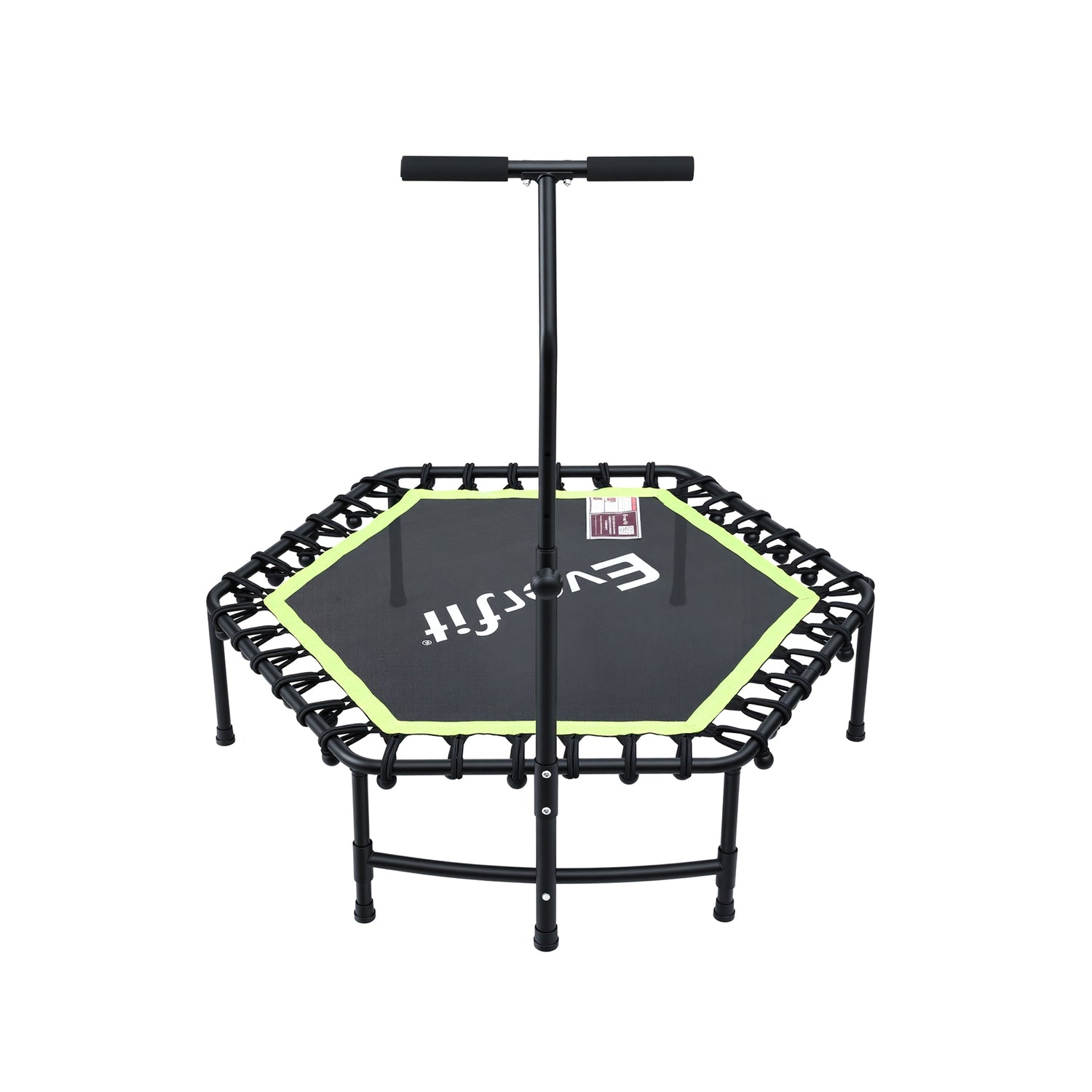 Everfit 48inch Hexagon Fitness Trampoline Rebounder Adjustable Handrail Green-Sports &amp; Fitness > Trampolines > Trampolines &amp; Accessories-PEROZ Accessories